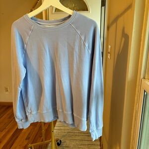 Athleta Pale Blue Crewneck Pullover